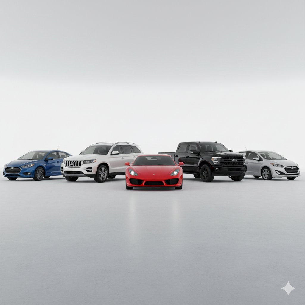 All types of brand new and used vehicles